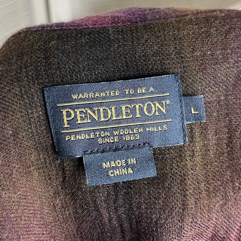 Pendleton Plaid Lightweight Button-Down Shirt Mul… - image 7